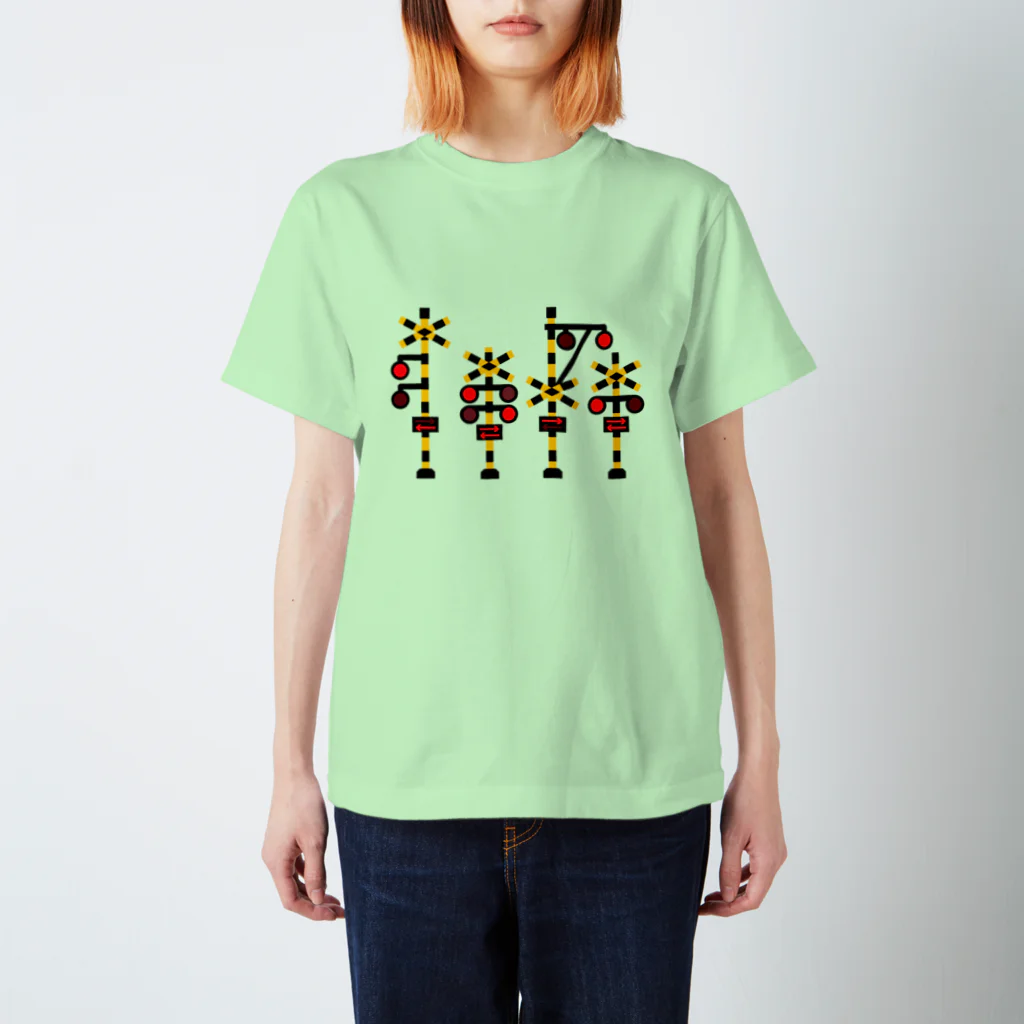 踏切4 / ふみきりグッズSHOP ( fumikirigoods )のスタンダードT 踏切4 / ふみきりグッズSHOP ( fumikirigoods )のスタンダードT