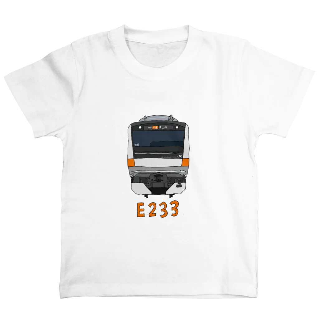 &TRAIN DESIGN STOREの中央線 E233系 正面 スタンダードTシャツ