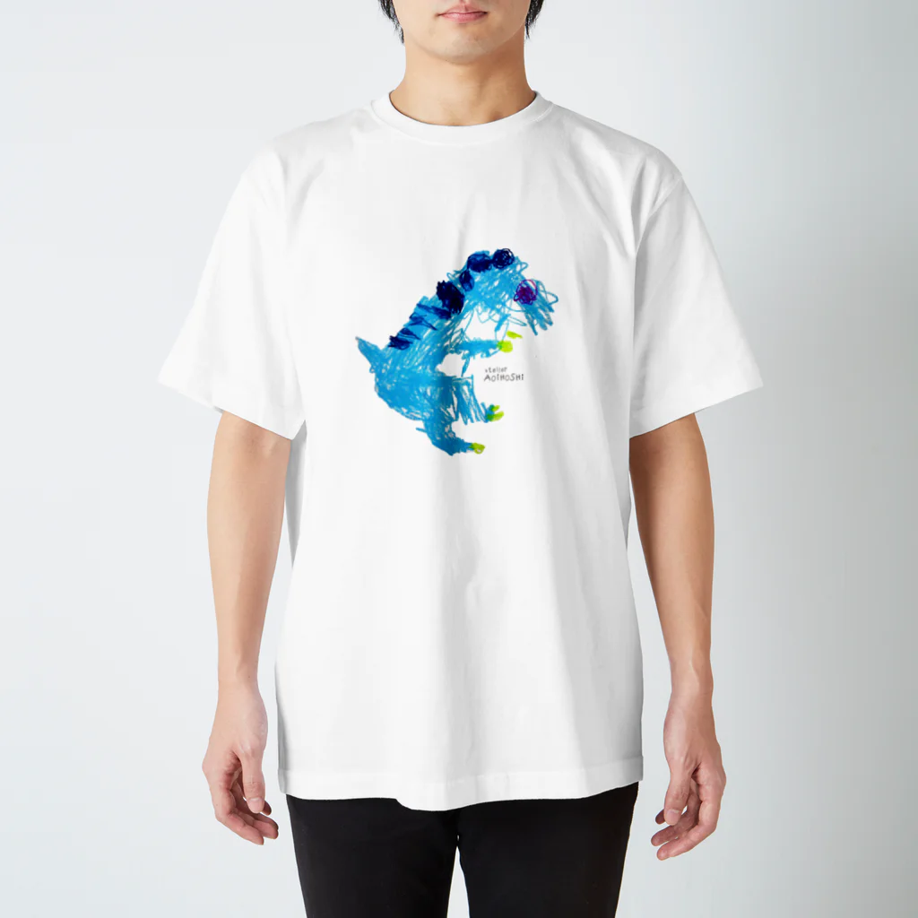 あおいほし絵画教室 | デザインストアの029 ギガントサウルス（H.Kくん） Regular Fit T-Shirt