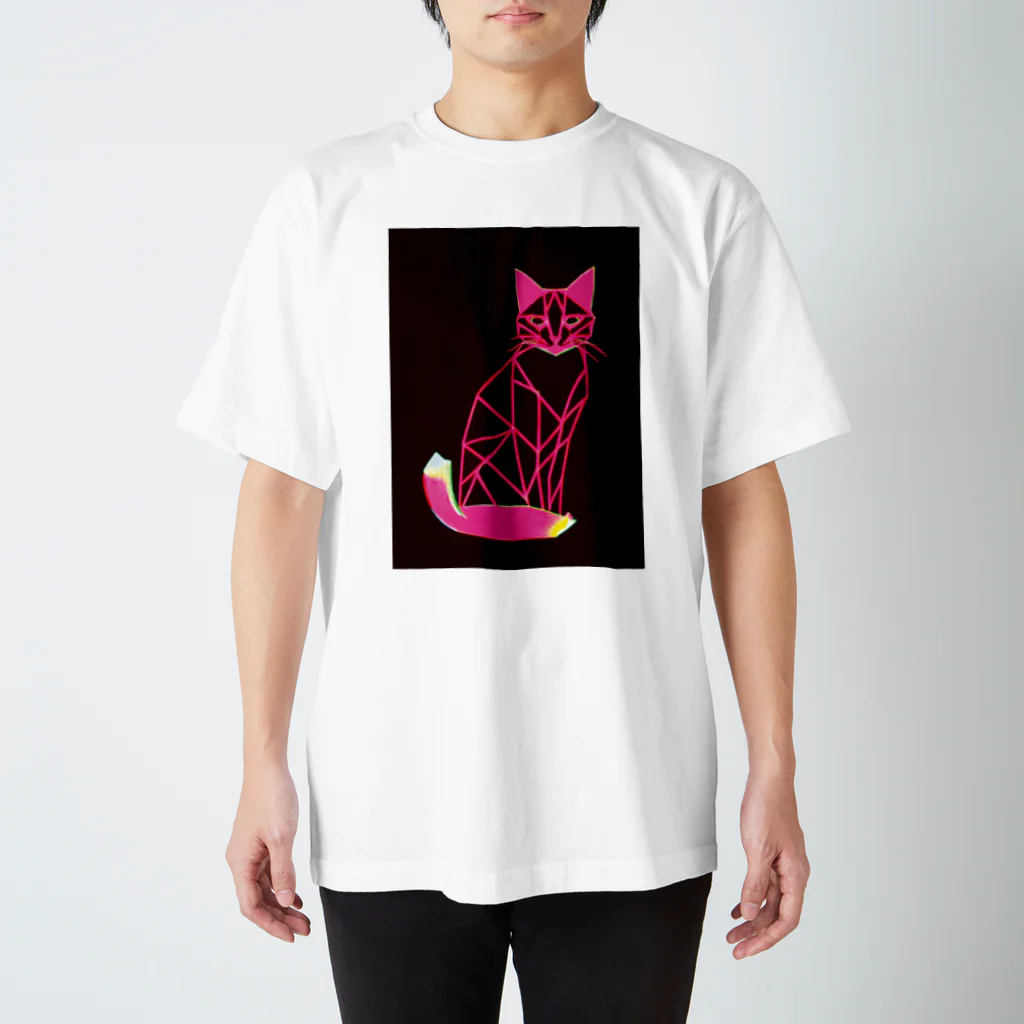 designinglab-itemsのMyaoneon（ミャオネオン） くつしたさん スタンダードTシャツ