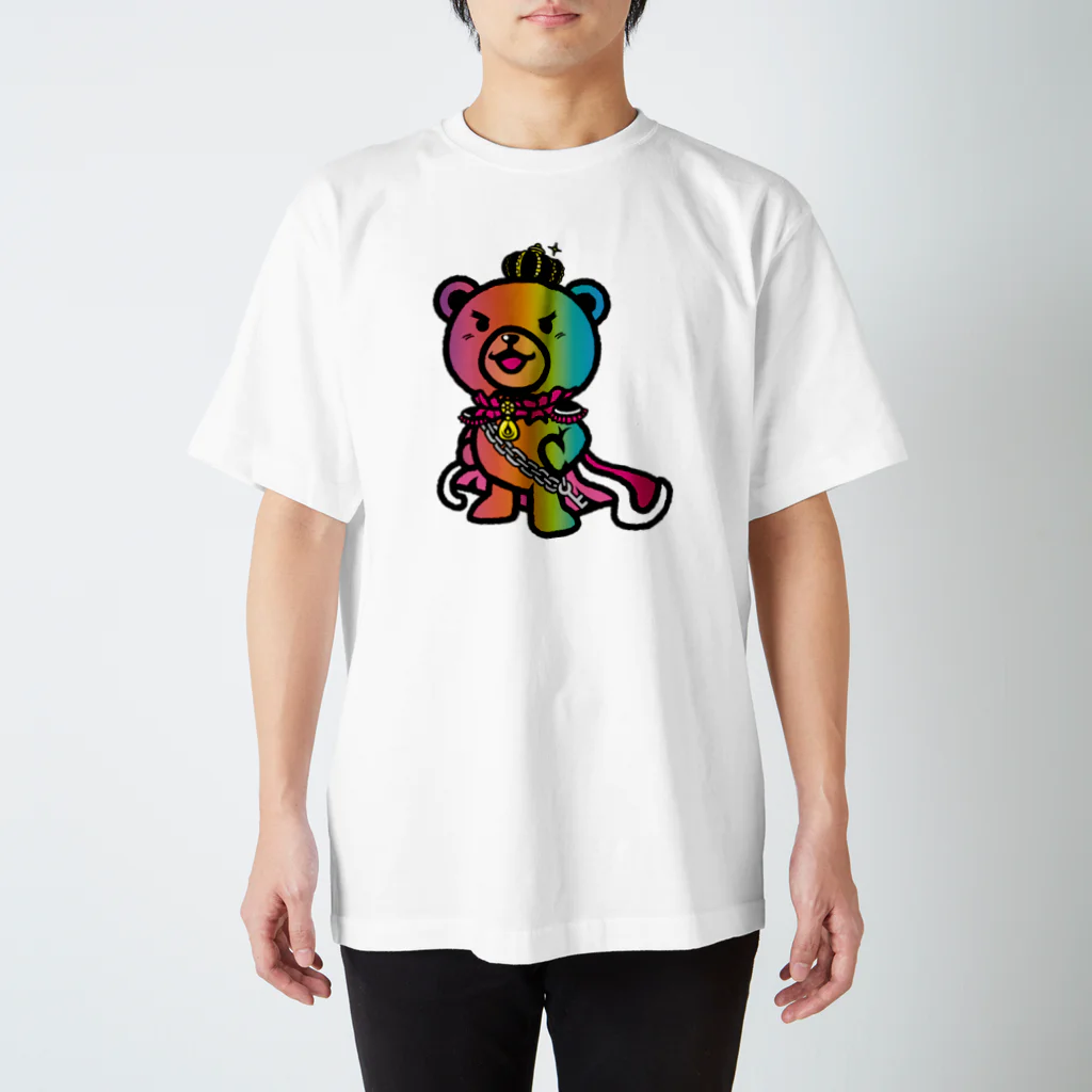 BASE forのBASEfor BEAR Rainbow スタンダードTシャツ