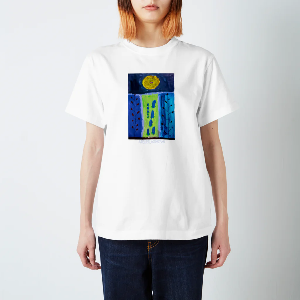 あおいほし絵画教室 | デザインストアの013 秋の花（M.Kちゃん） Regular Fit T-Shirt