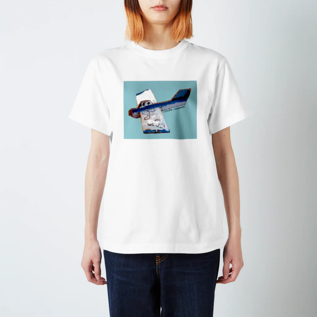 あおいほし絵画教室 | デザインストアの024 プロペラ機（H.Mくん） スタンダードTシャツ