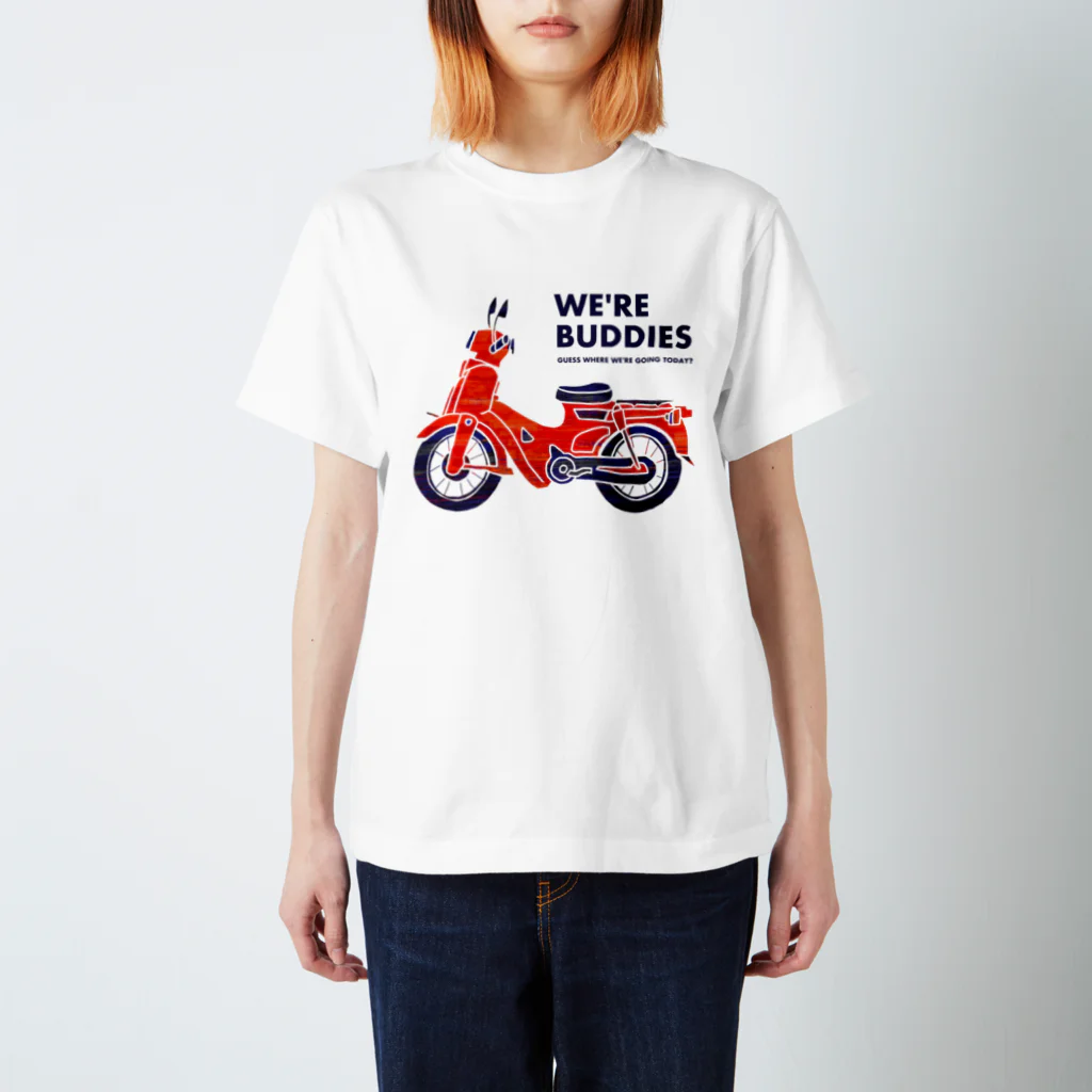 watasackの赤いバイク スタンダードTシャツ