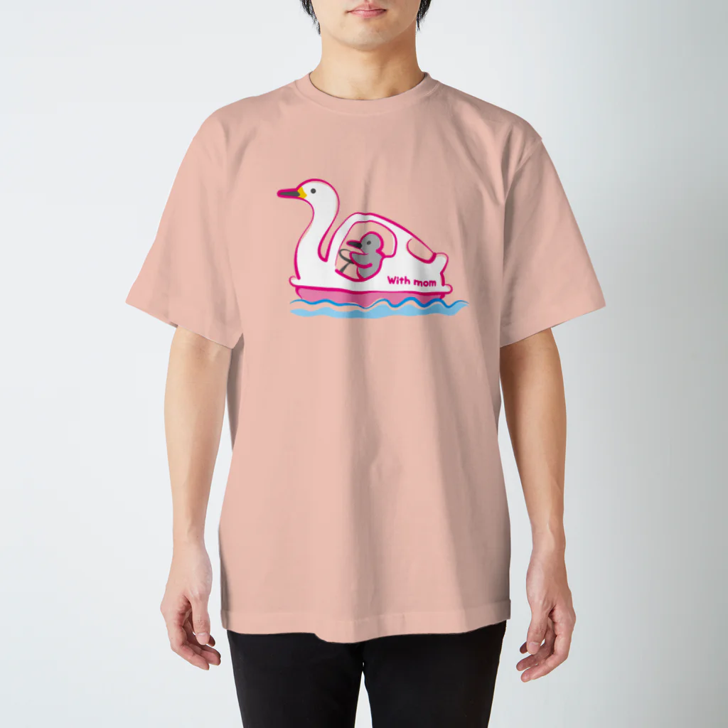 つのののボート、おかあさんと（ピンク） スタンダードTシャツ