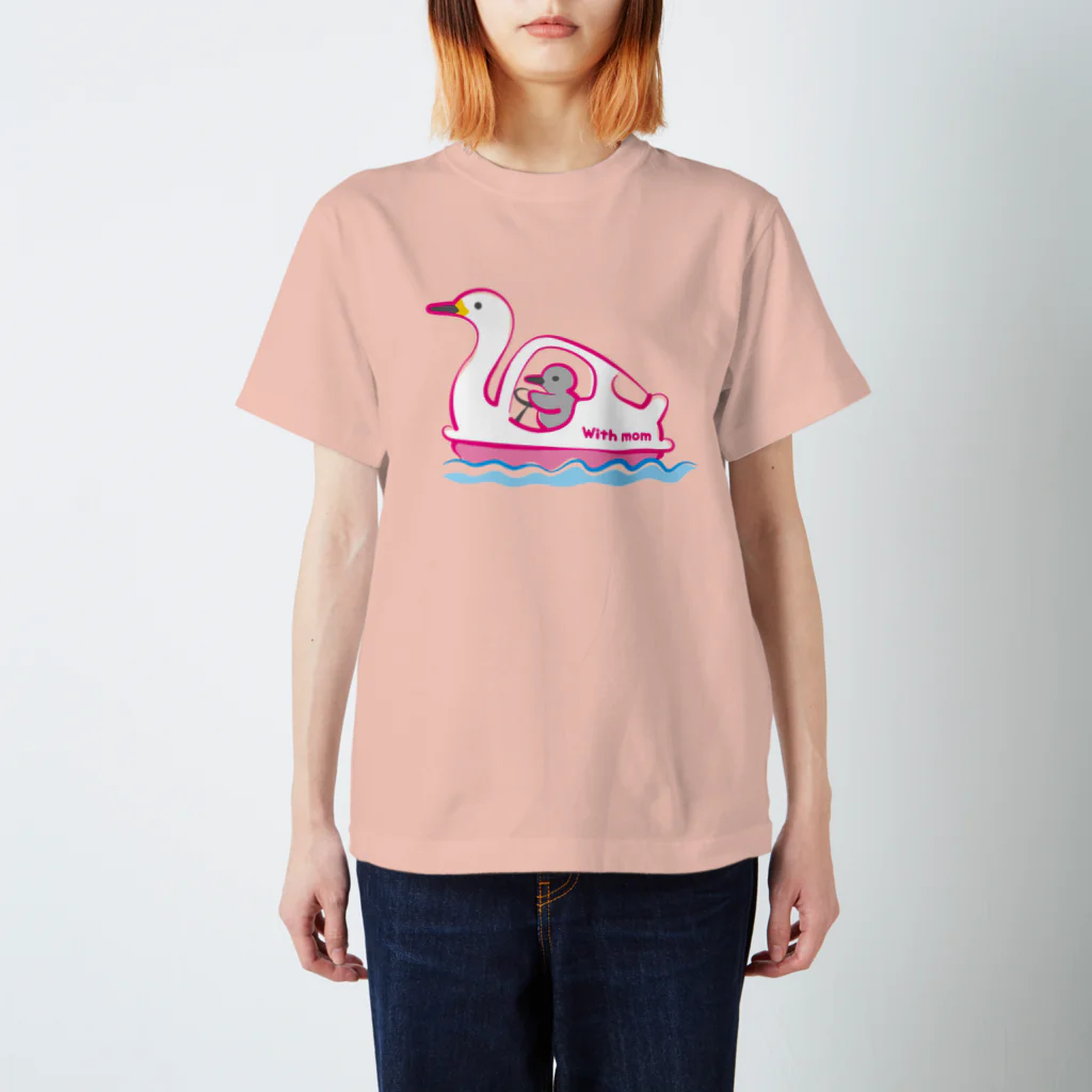 つのののボート、おかあさんと（ピンク） スタンダードTシャツ