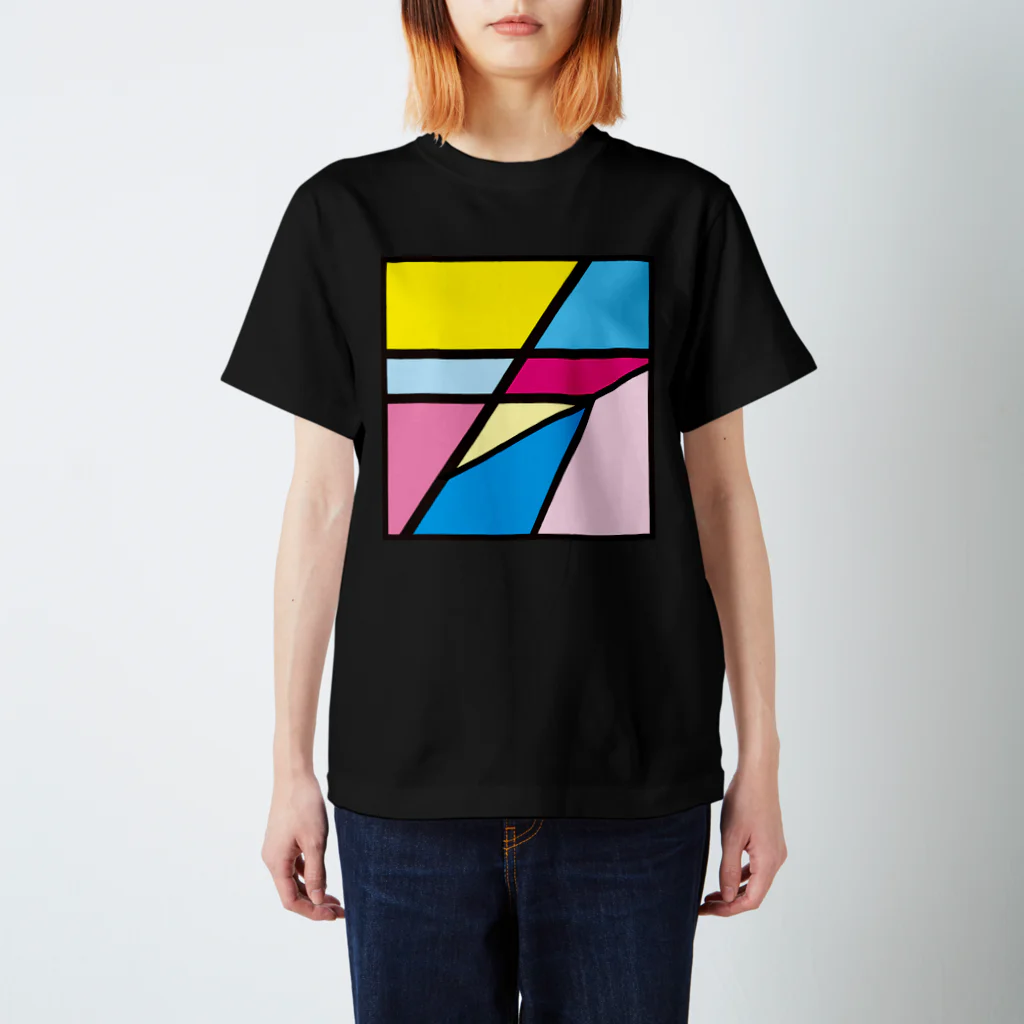 キイフォルダ／kiifolderのキイ スクエアロゴCMYK スタンダードTシャツ