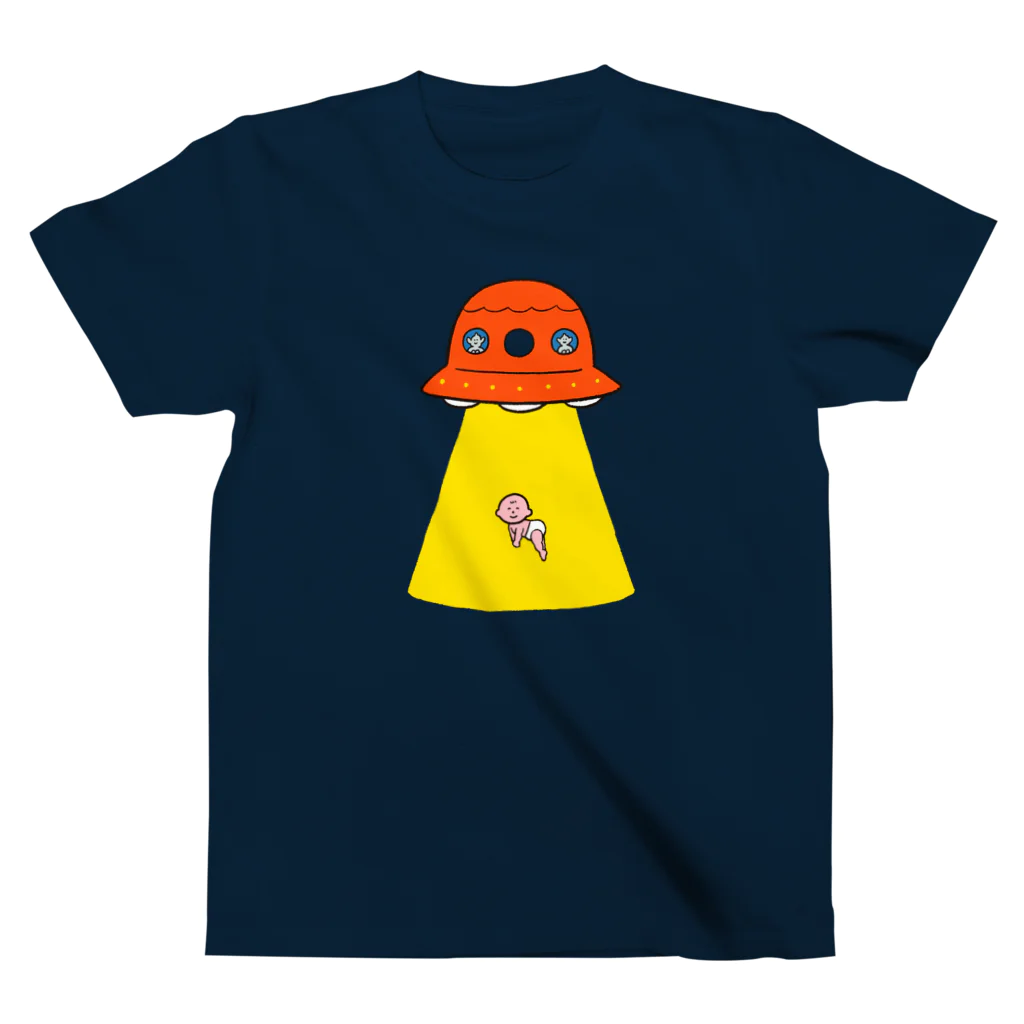 たろう(な気分)屋さんの赤ちゃんとUFO スタンダードTシャツ