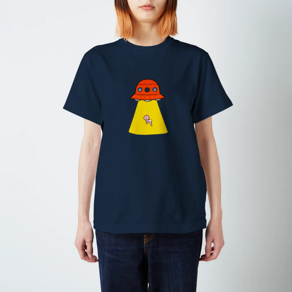 たろう(な気分)屋さんの赤ちゃんとUFO スタンダードTシャツ