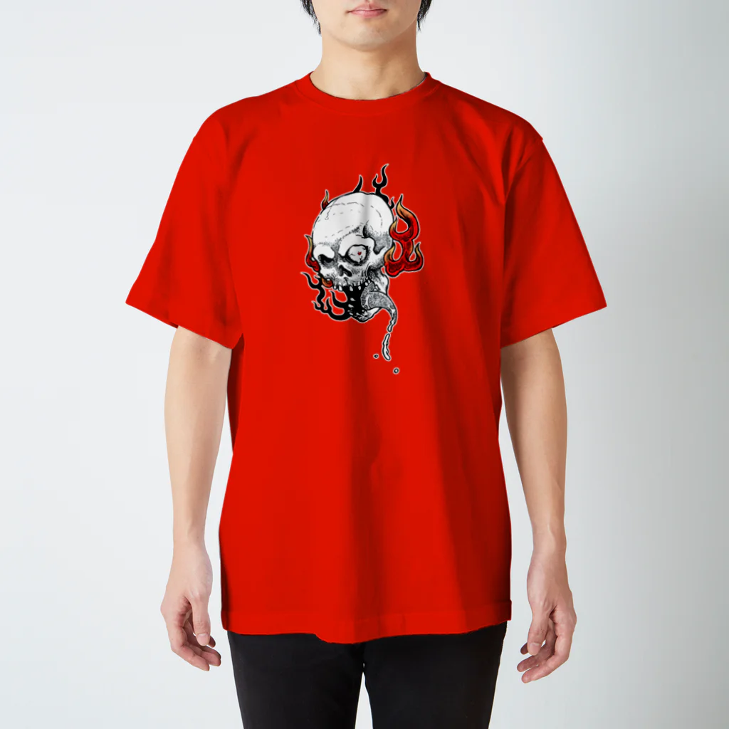 MackToons A.K.A カキ天の火炎髑髏 スタンダードTシャツ