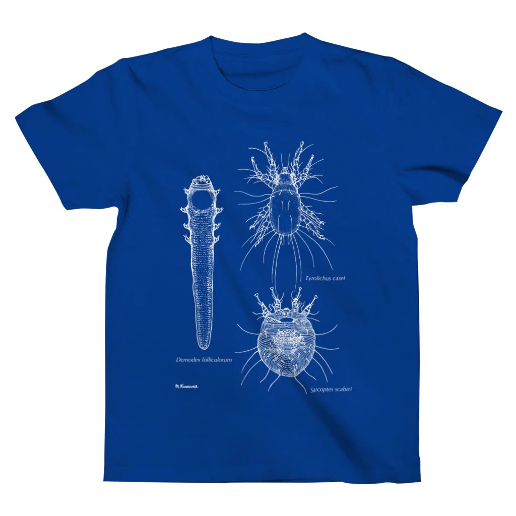 Biological Laceworksのダニ3種 3Mites  スタンダードTシャツ