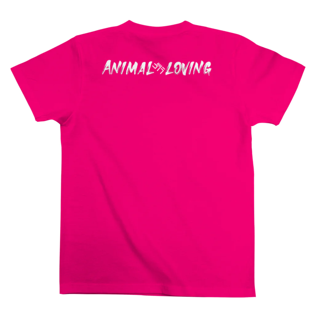 動物好きのゴリラ🦍🍌のキリンさん スタンダードTシャツの裏面