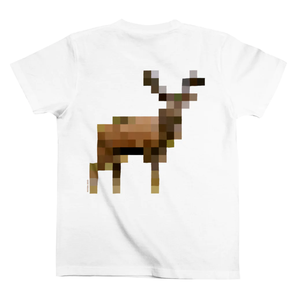 PITTEN PRODUCTSのPIXEL_ANIMAL_03(DEER) スタンダードTシャツの裏面