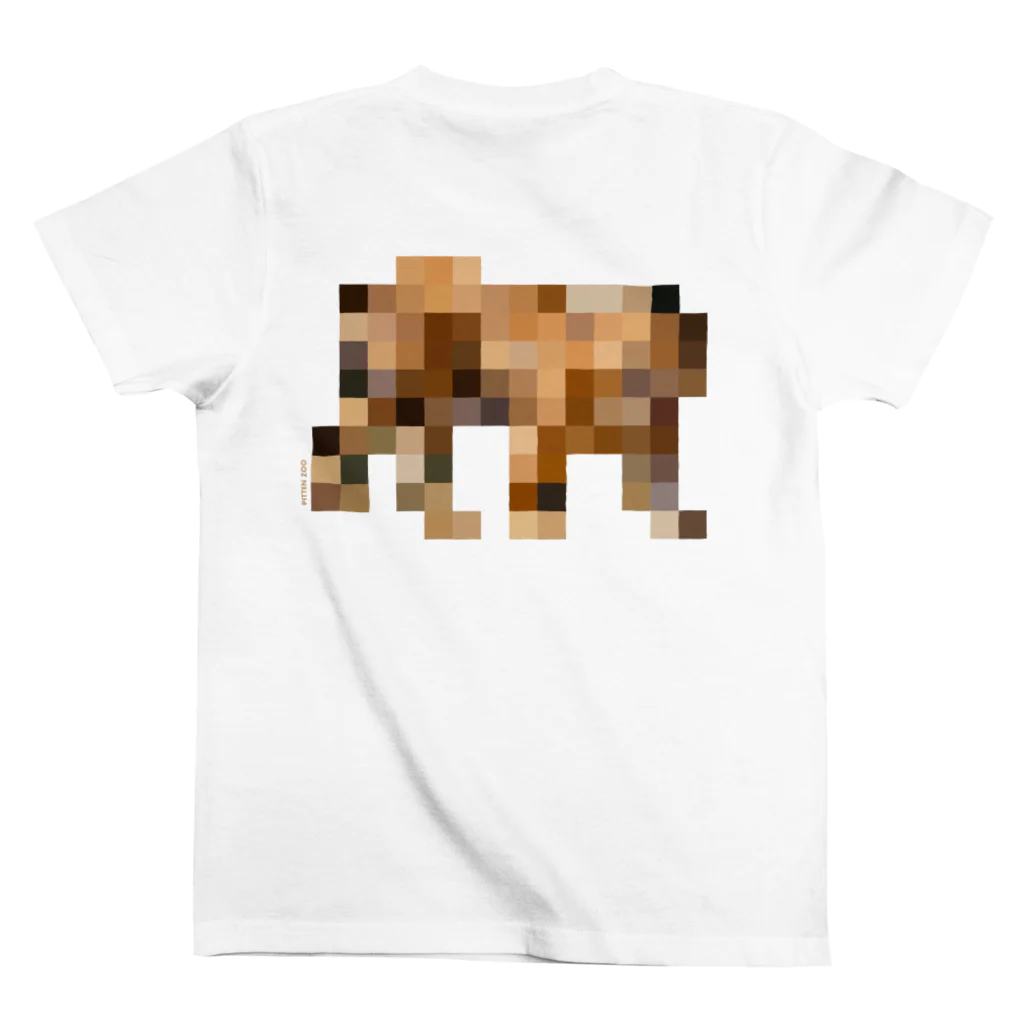 PITTEN PRODUCTSのPIXEL_ANIMAL_05(TIGER) スタンダードTシャツの裏面