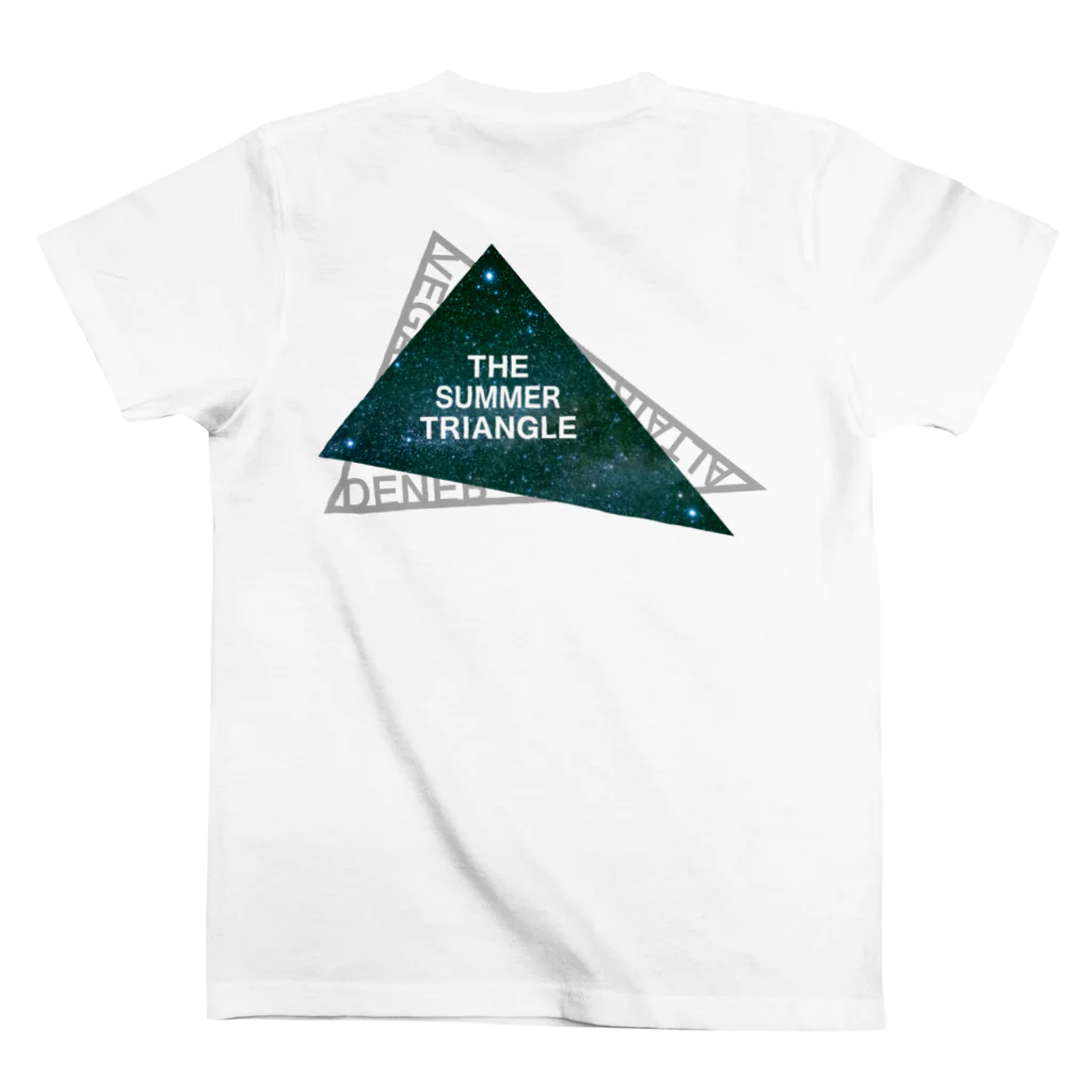 IRUZUSのthe summer triangle C-type スタンダードTシャツの裏面