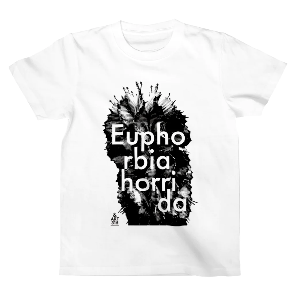 &ART315のEuphorbia_horrida（ユーフォルビア・ホリダ） Regular Fit T-Shirt