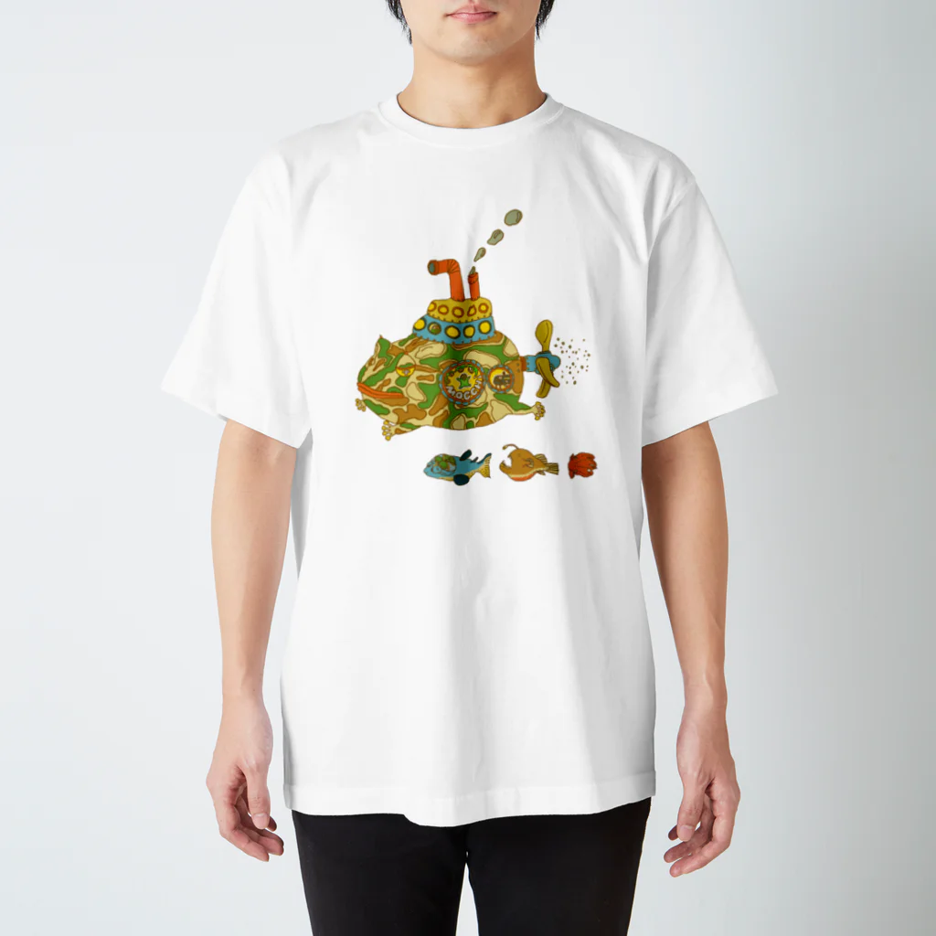 さちこの生物雑貨のカエルのモッチ スタンダードTシャツ