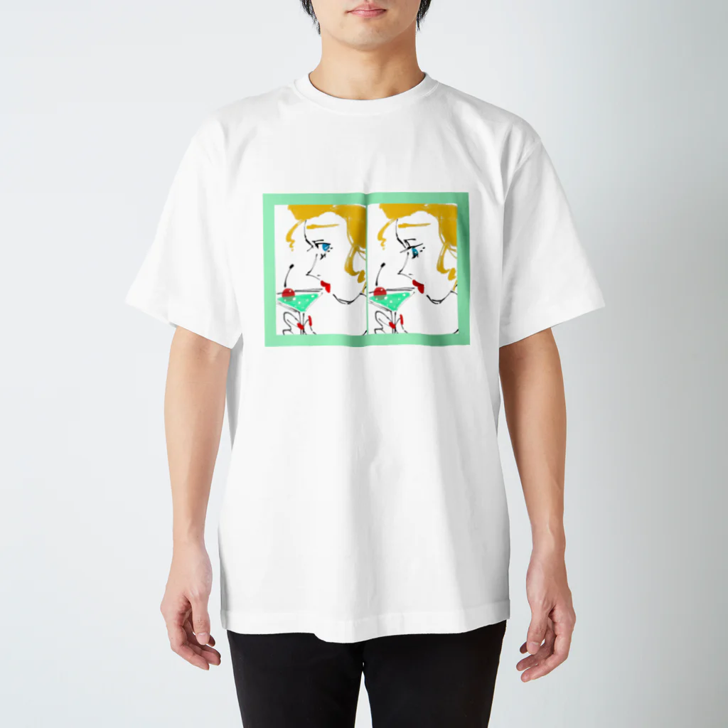 ナリさんのメロンソーダ・レディ スタンダードTシャツ