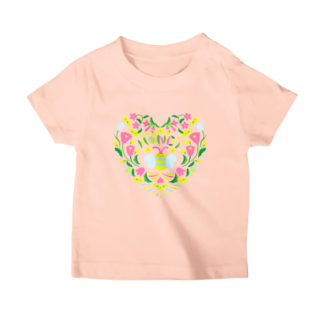 tree treeのHoney Bee Heart Regular Fit T-Shirt