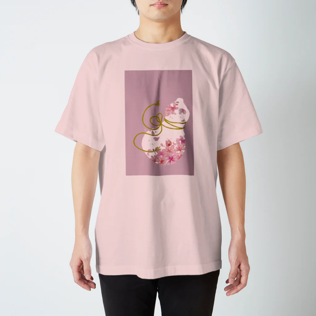 ミウラエツコの猫達磨瓢箪 Regular Fit T-Shirt