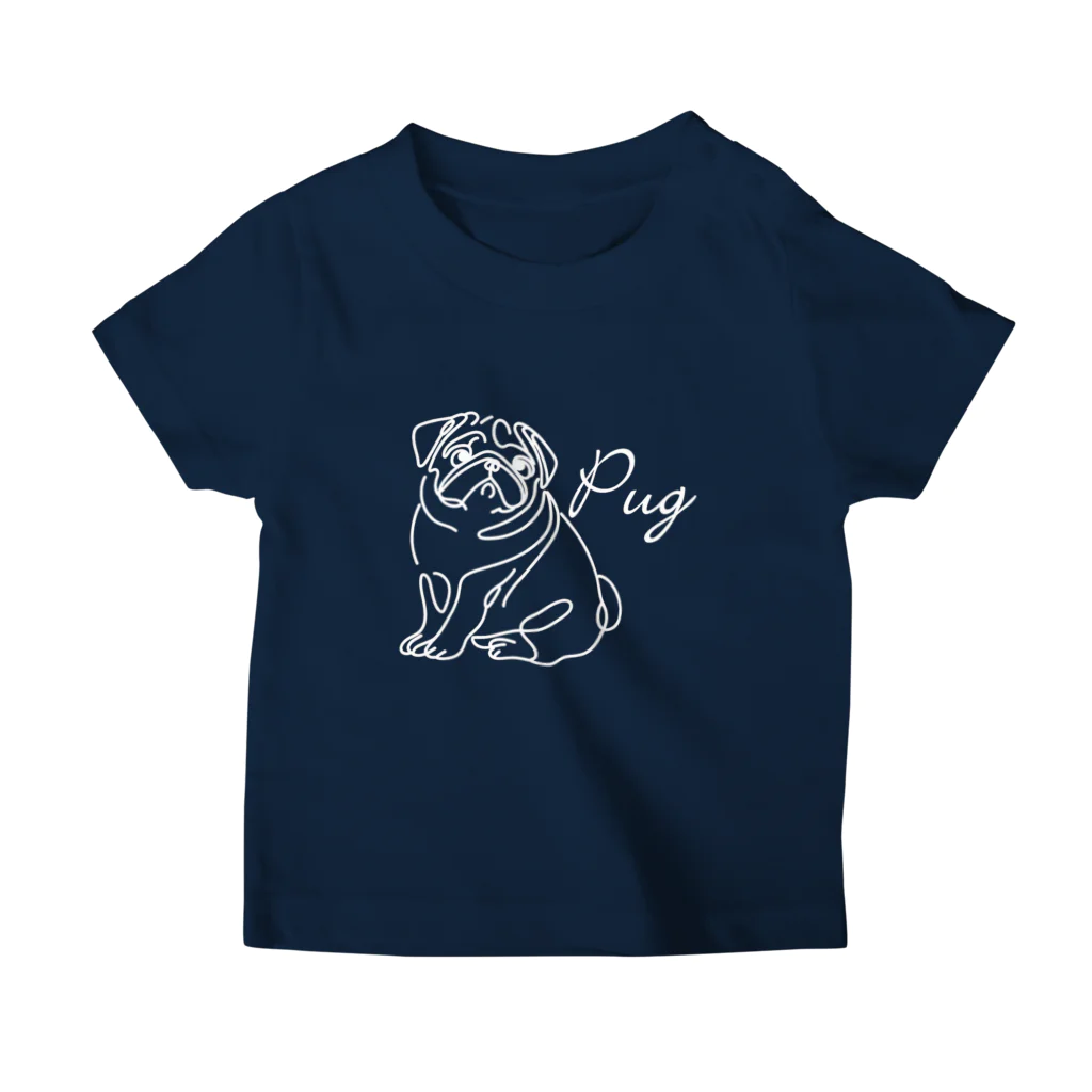 ブヒーズのPUG*ほわいとらいんⅡ スタンダードTシャツ