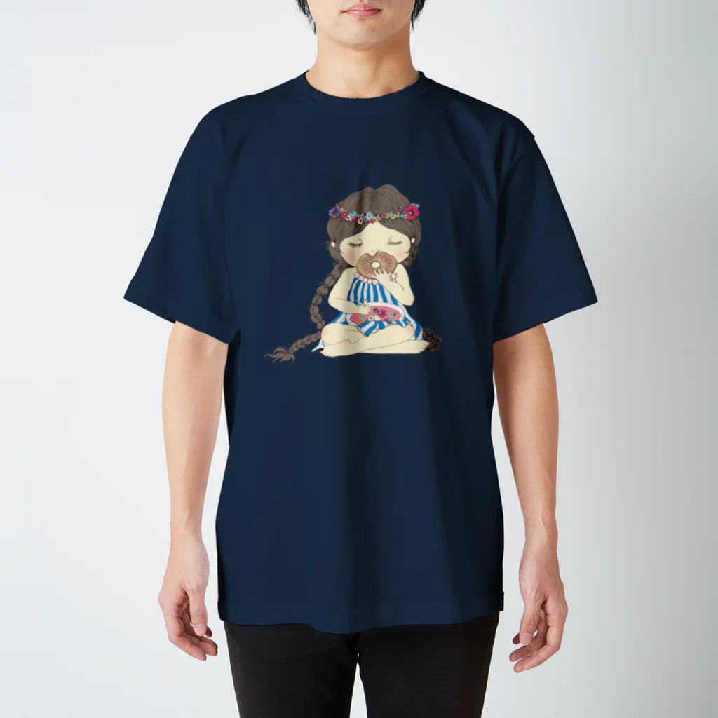 ビーフオアチキンアンドスープのスープをのもう ダークカラー スタンダードTシャツ