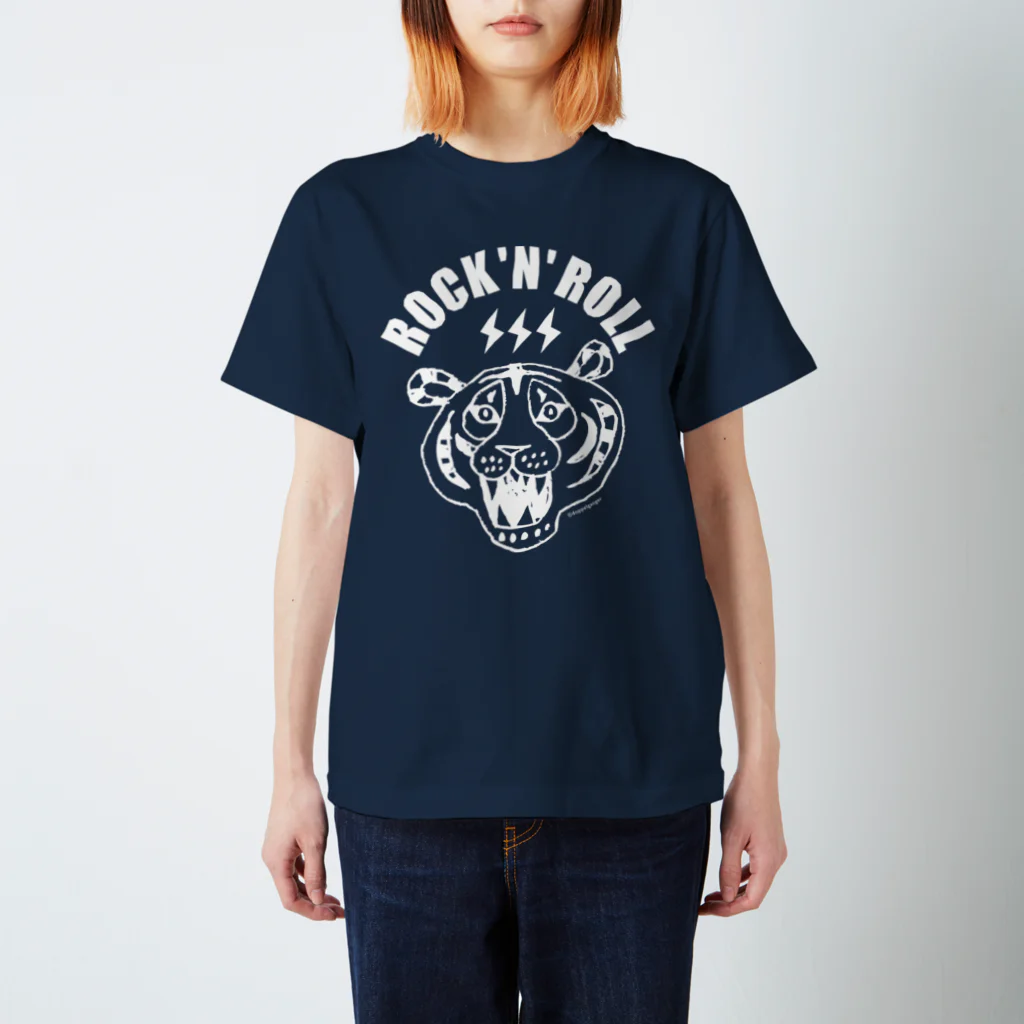 ROCK 'N' ROLL TIGER　ロックンロール タイガーのROCK 'N' ROLL TIGER タイガー／トラ／虎 スタンダードTシャツ