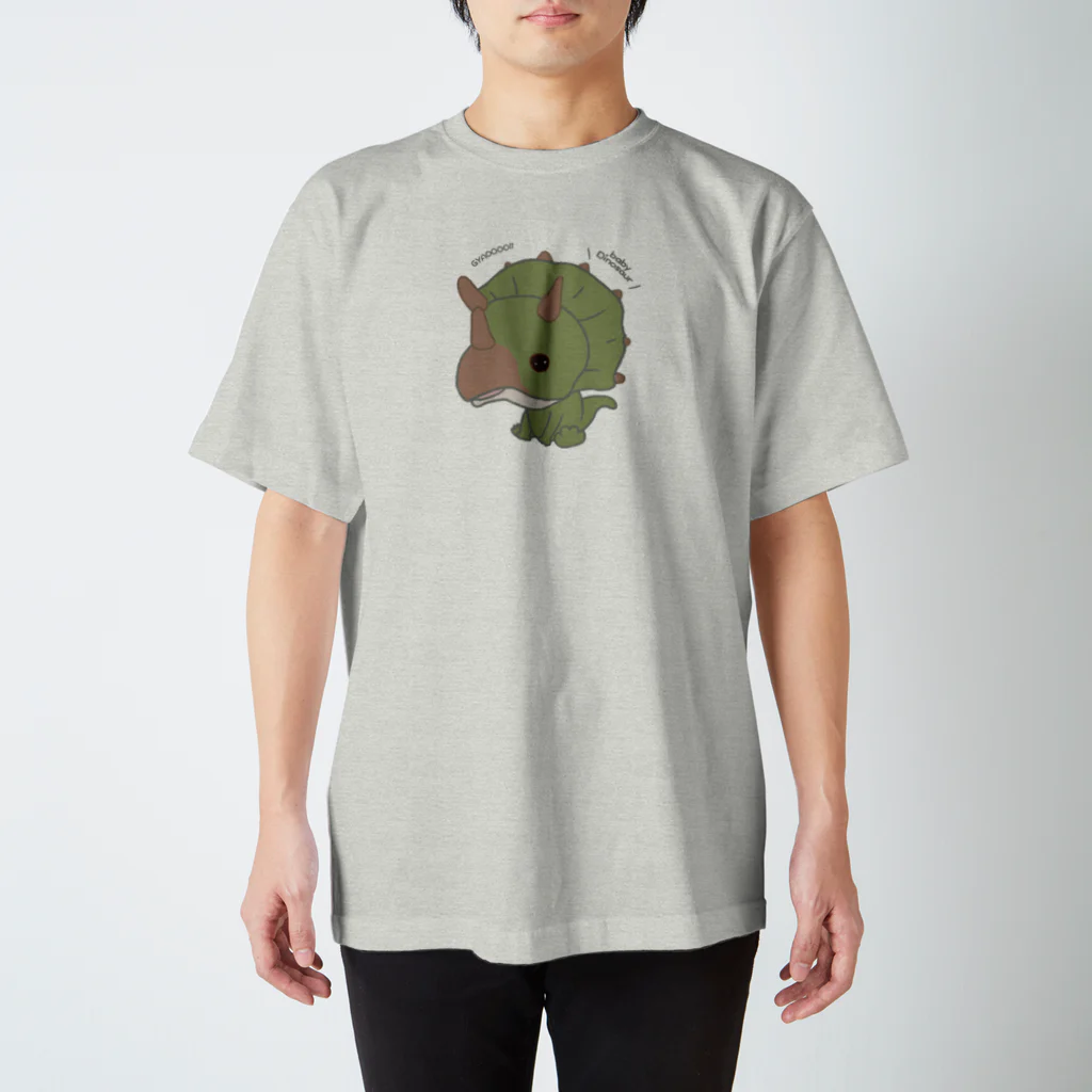 わたるさんのdesignのトリケラトプス（恐竜） Regular Fit T-Shirt