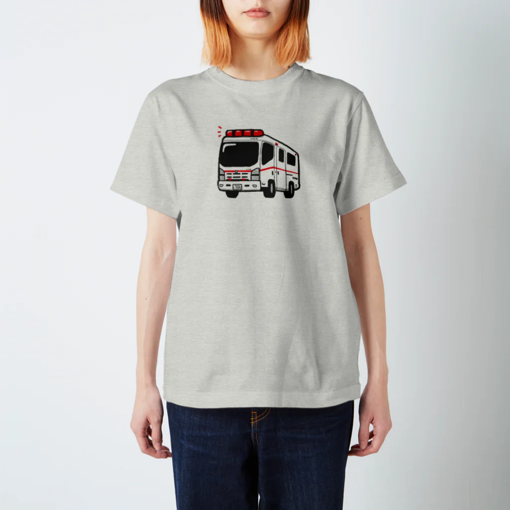 管狐の巣のきゅうきゅうしゃシャツ 티셔츠
