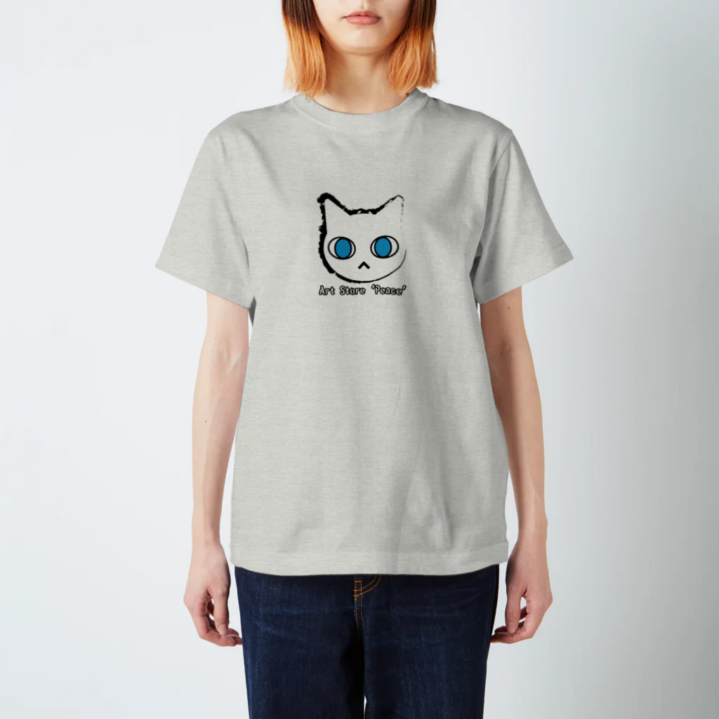 Art store 'Peace' | ぴぃす堂の白猫のみーくん Regular Fit T-Shirt