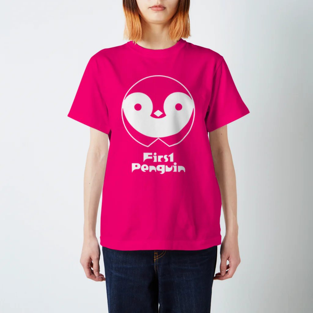 どいまさとしのロゴ子ども向けT　白ぺんぎん Regular Fit T-Shirt