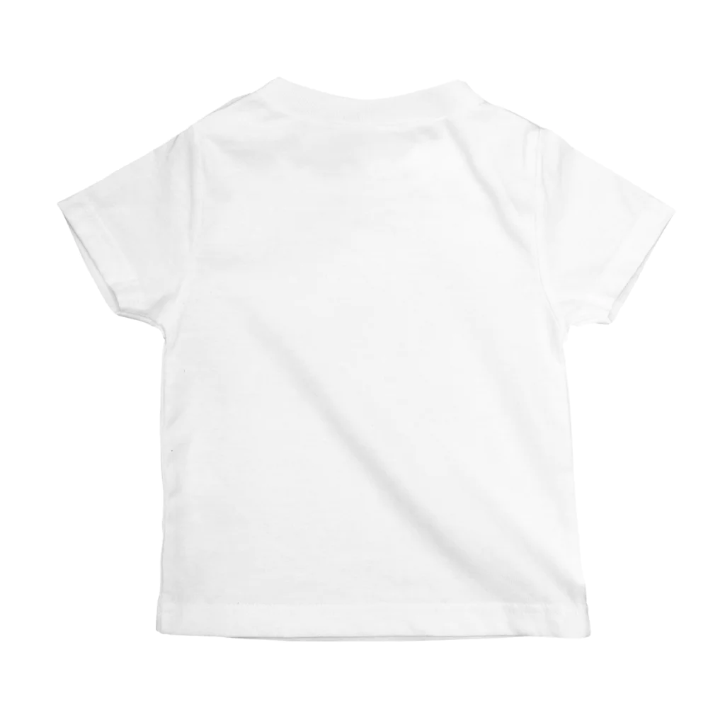 踏切子どもTシャツのシンプル踏切 티셔츠の裏面