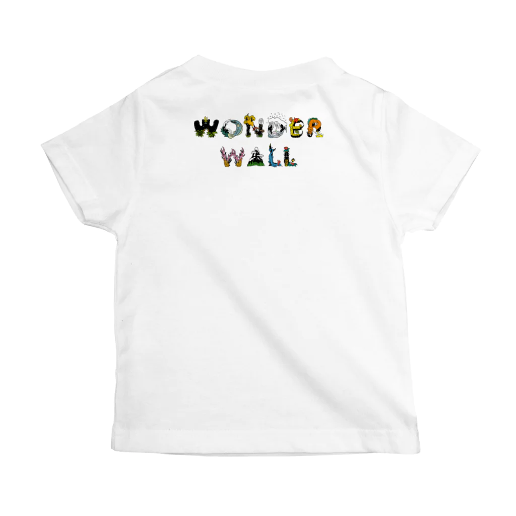 WONDER WALL のWW　W2 ベーシック オリジナルロゴ Regular Fit T-Shirtの裏面