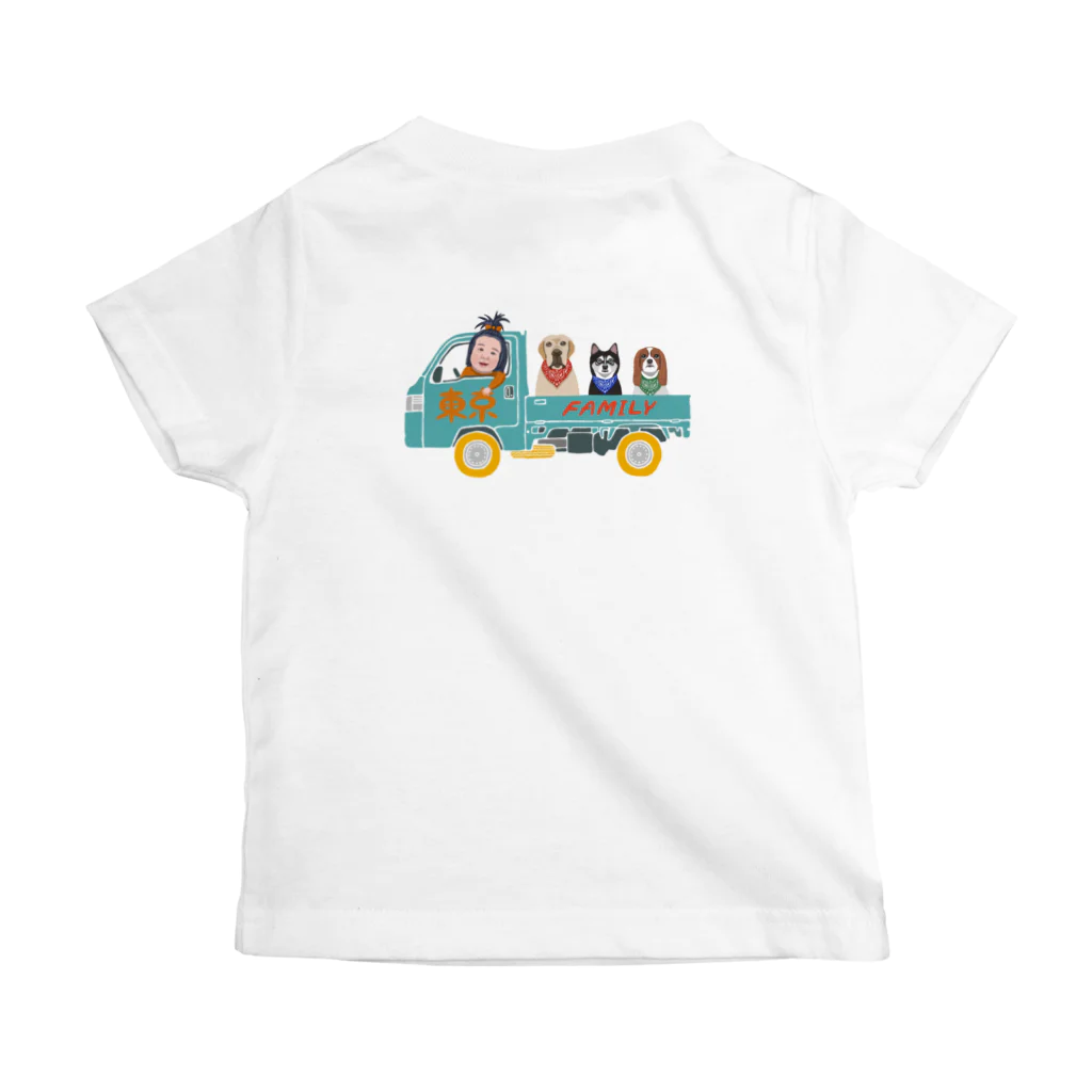 DOPE INNOVATIONS の東京FAMILY スタンダードTシャツの裏面