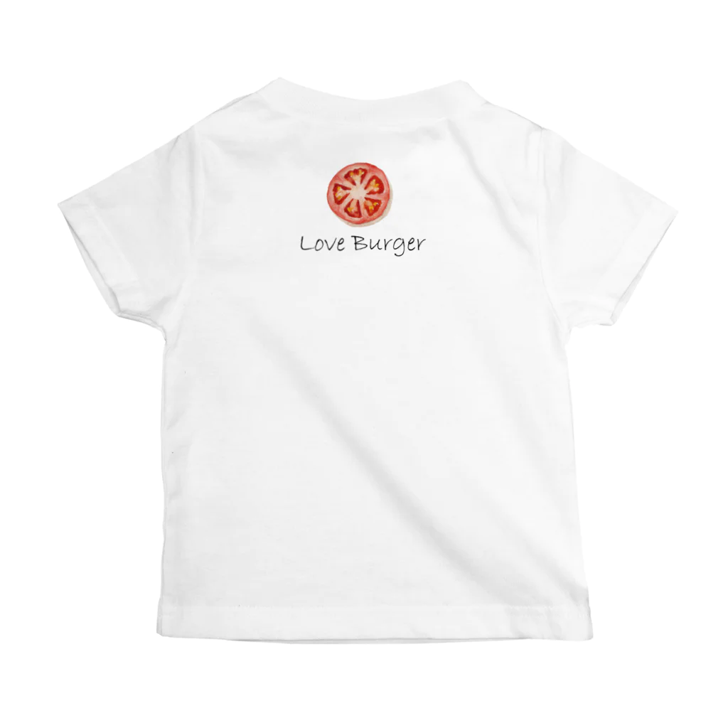 laundry-illustrationのHamburger スタンダードTシャツの裏面