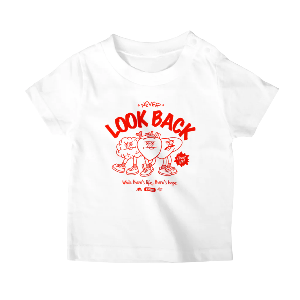 KAMENOCO SHOPの【※キッズ用】NEVER LOOK BACK（Red） スタンダードTシャツ