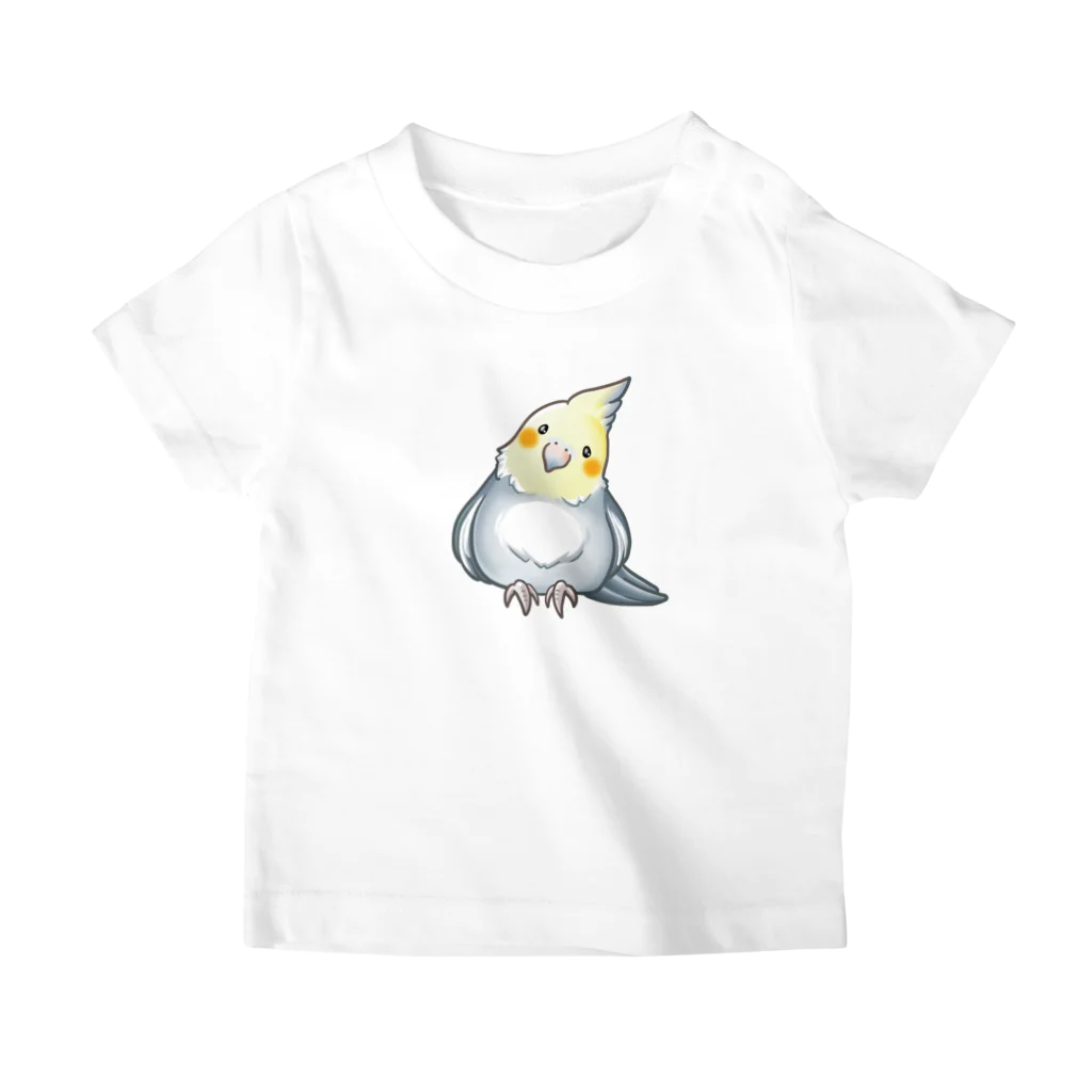 鳥のつまみ喰いのオカメインコ（ノーマル） スタンダードTシャツ