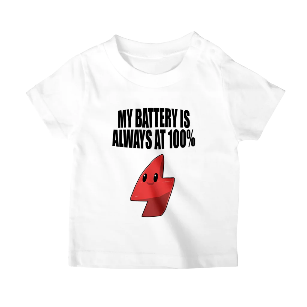 EV Man JapanのEV Kids / Den-chan [My Battery is Always At 100%] スタンダードTシャツ