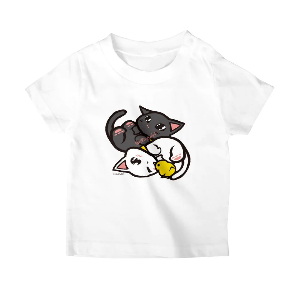 MicaPix/SUZURI店のBabyMoz&Zell(MajoMicaFriends) スタンダードTシャツ