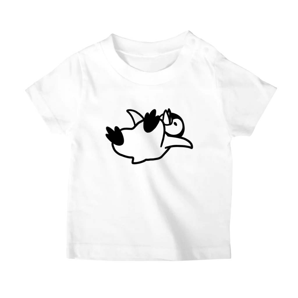 ichomaeのスーパーで駄々をこねるペンギン（子） スタンダードTシャツ