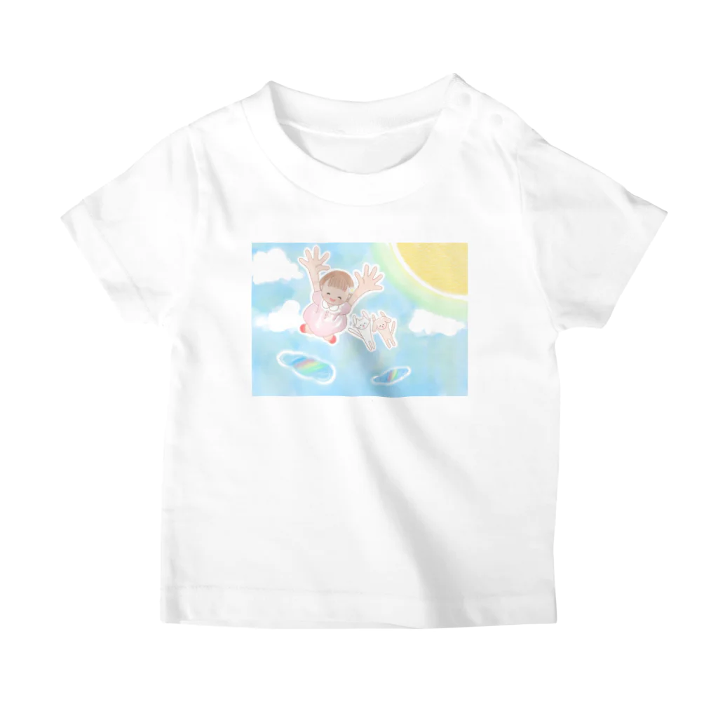 もえの。shop ♡♡の【Kids】にじいろ日和。～morning jump!～ スタンダードTシャツ