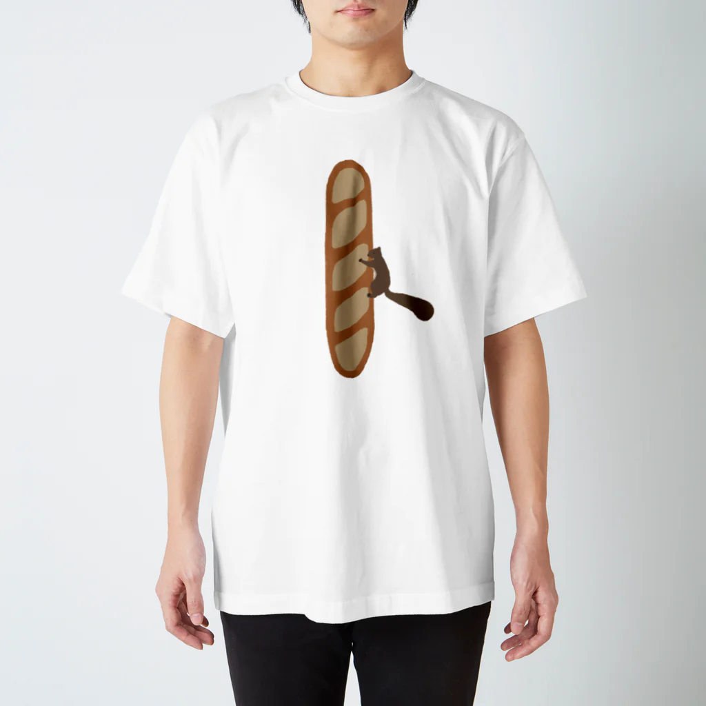 omori tsukushiのリスとバゲット Regular Fit T-Shirt