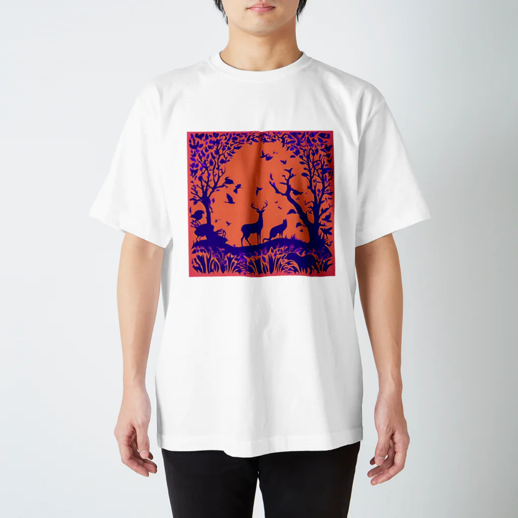 an_original_goodsのdeer　鹿　アニマル Regular Fit T-Shirt