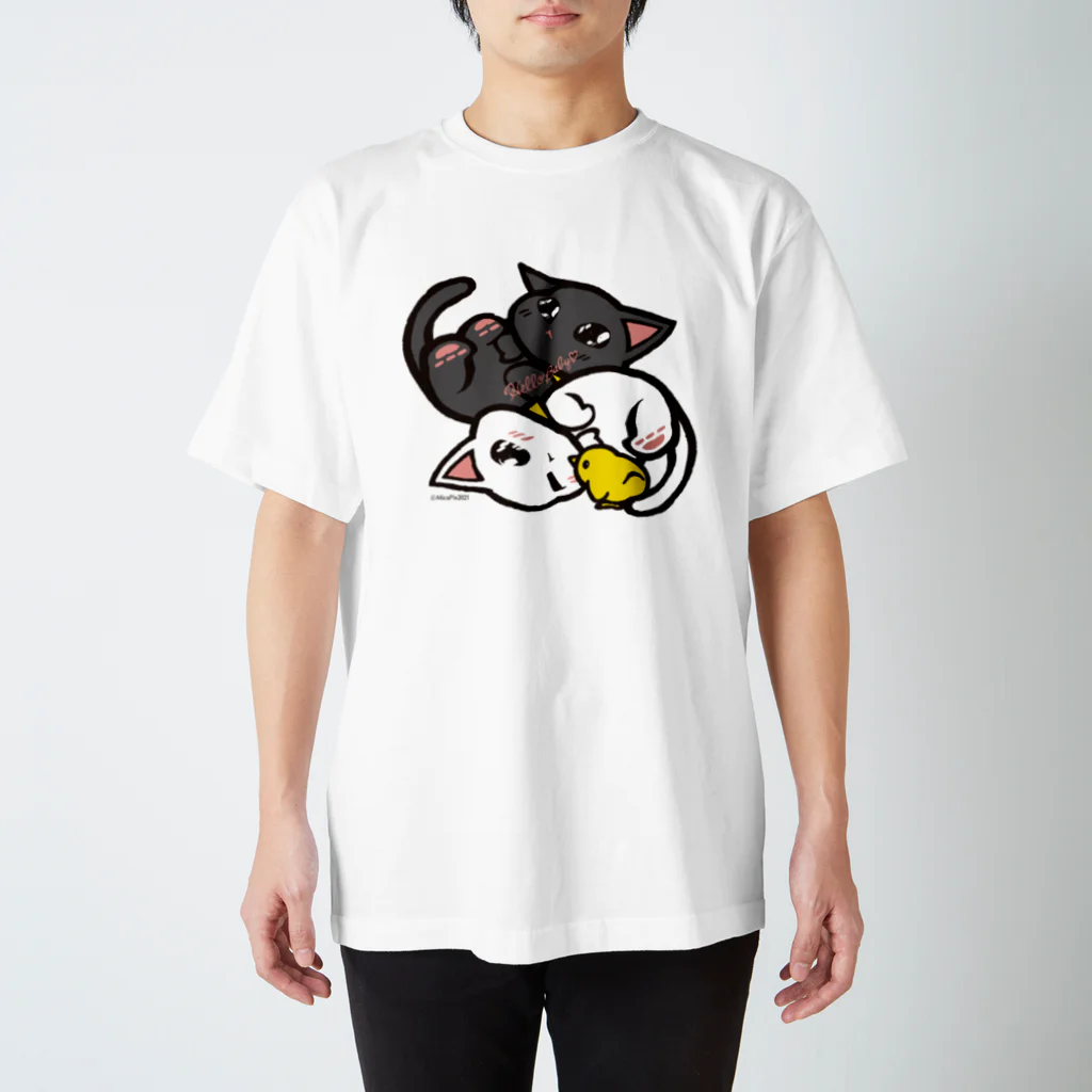 MicaPix/SUZURI店のBabyMoz&Zell(MajoMicaFriends) スタンダードTシャツ