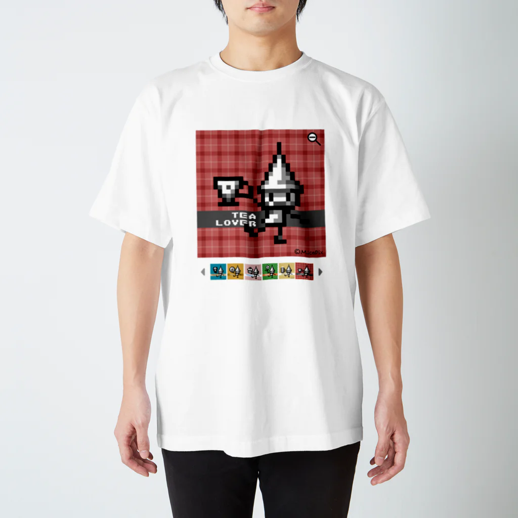 MicaPix/SUZURI店のTeaLoverドッツさん スタンダードTシャツ