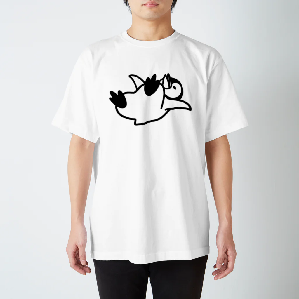 ichomaeのスーパーで駄々をこねるペンギン（子） スタンダードTシャツ