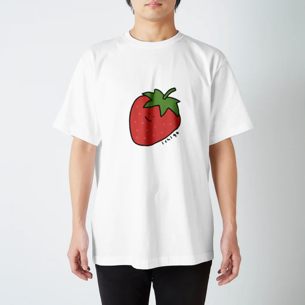 ぼんやり商会 SUZURI店のいちごさん ｡ｏＯ Regular Fit T-Shirt