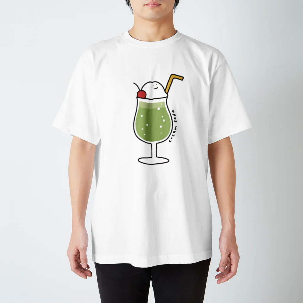 ぼんやり商会 SUZURI店のクリームソーダさん ｡ｏＯ Regular Fit T-Shirt