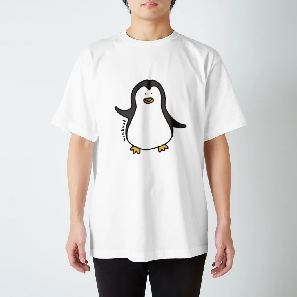 ぼんやり商会 SUZURI店のペンギンさん ｡ｏＯ スタンダードTシャツ
