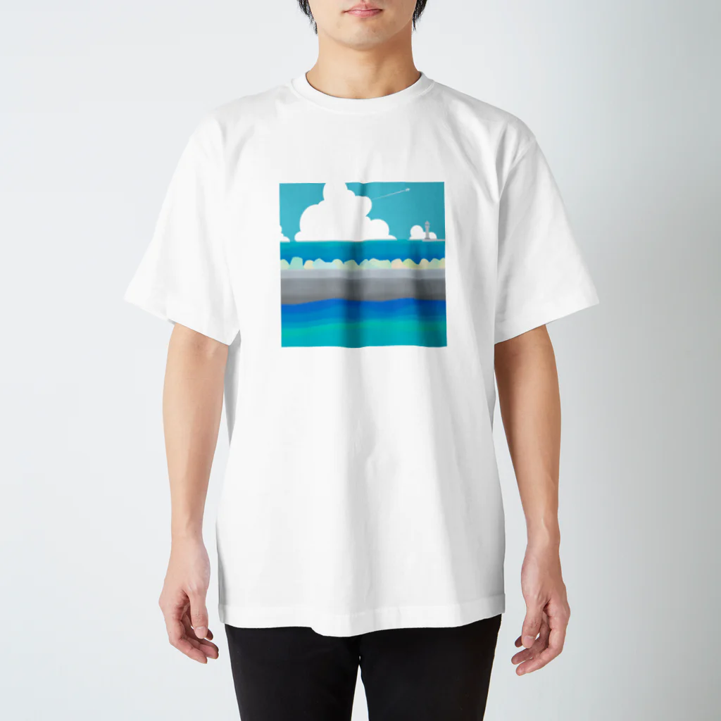 にんじんちびこのお気に入りの海岸 スタンダードTシャツ